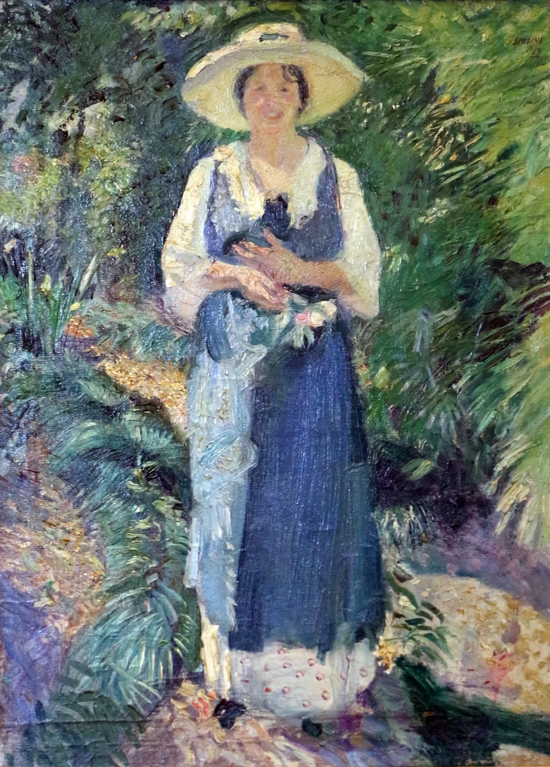 Signora in giardino, 1910 - 25 ca., Galleria d'Arte Moderna, Firenze